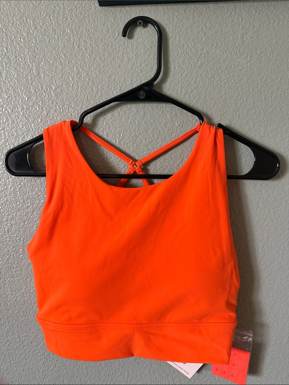 Women's buffbunny Bright Orange Strappy Crop Bralette